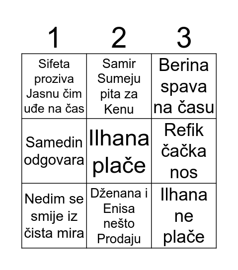 bingo ocm Bingo Card