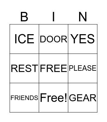 MORNING CARE Bingo Card