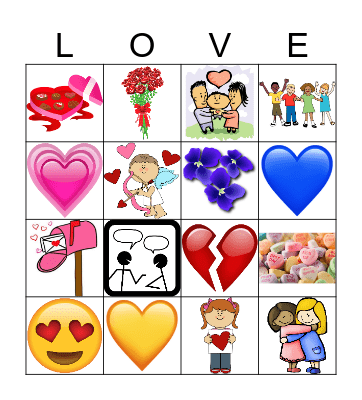 Valentine's Day Bingo Card