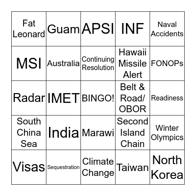 Testimony BINGO! Bingo Card