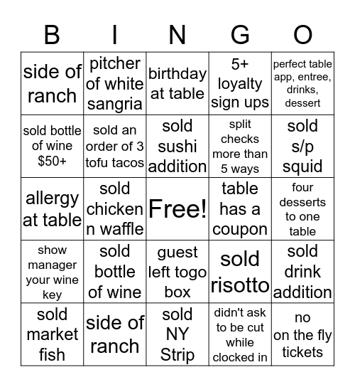 Rockwell Bingo! Bingo Card
