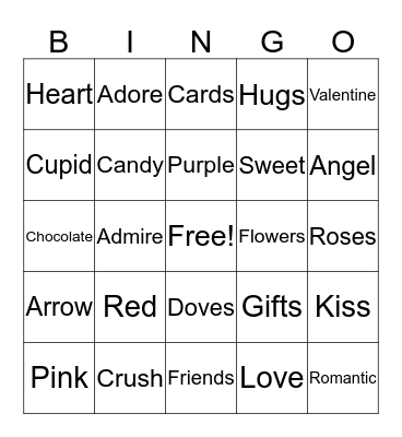 February Bingo! Bingo Card