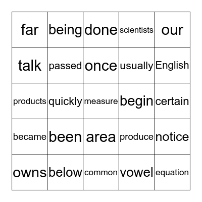 Jaxson's Words to Practice Bingo Card