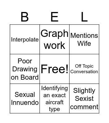 Bellaby Bingo Card