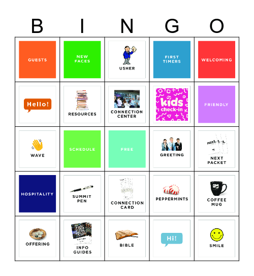 HOST TEAM BINGO! Bingo Card