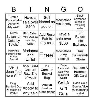 February Fun Craze Bingo Card