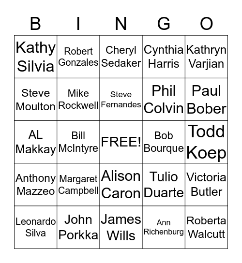 BNI BINGO Card