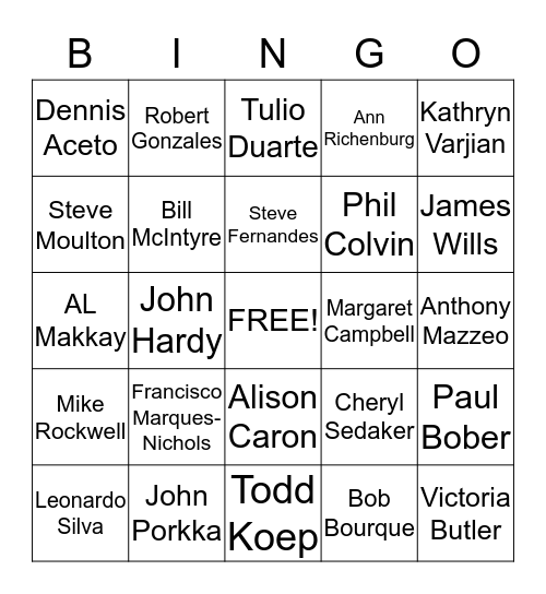 BNI BINGO Card