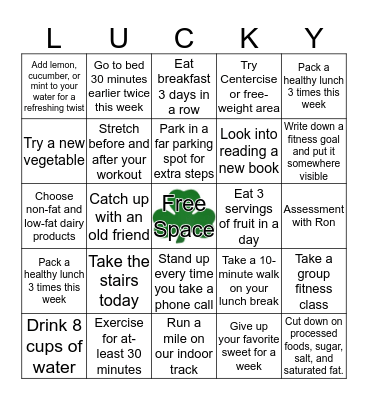 St. Patrick's Day  Bingo Card