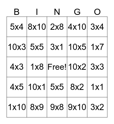 February 19th Bingo Card