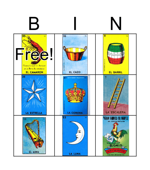 LOTERIA Bingo Card