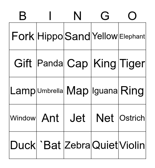 SPEED PHONICS BINGO Card