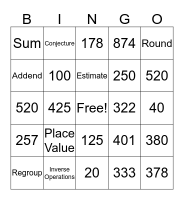 Topic 9 Review Bingo Card
