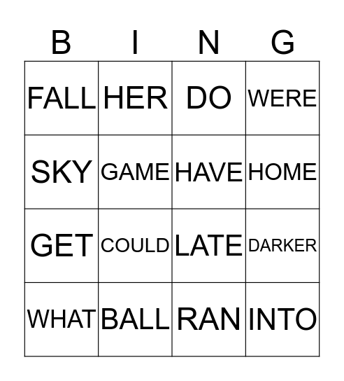 RW2 UNIT 3 Bingo Card
