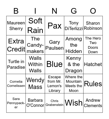BOB BINGO!!!! Bingo Card