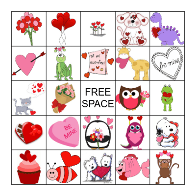 Valentine's Day BINGO! Bingo Card