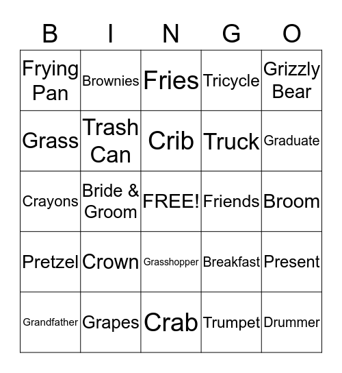 R-blends Bingo Card