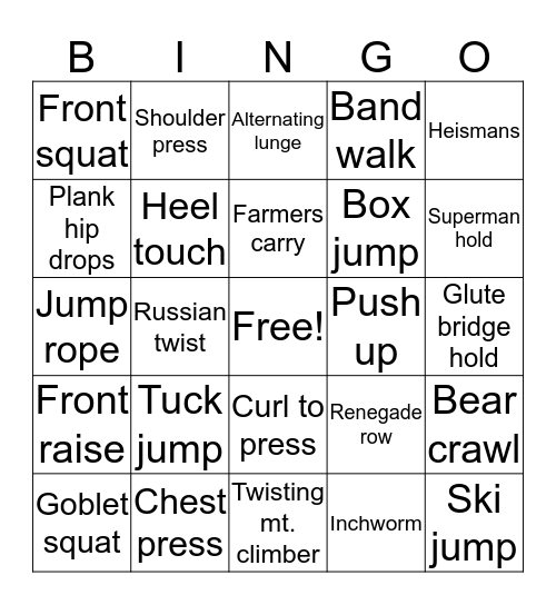 Bingo Card