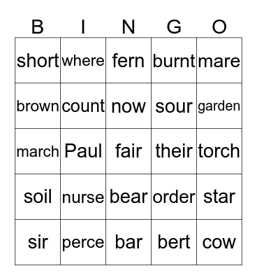 Bingo Card