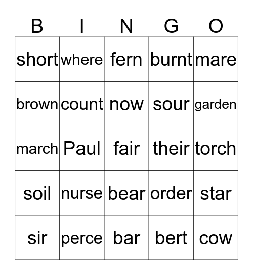 Bingo Card