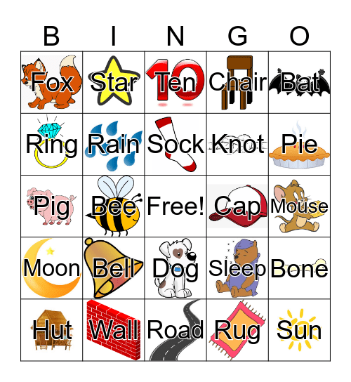 Bingo Lingo Bingo Card