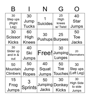 Valentine's Day Bingo Card