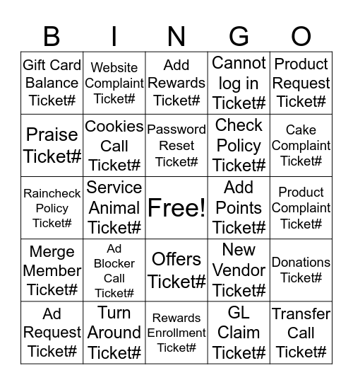 Empathy Olympic BINGO Card