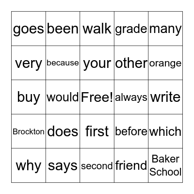 Lexia Level 9 Bingo Card