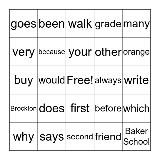 Lexia Level 9 Bingo Card