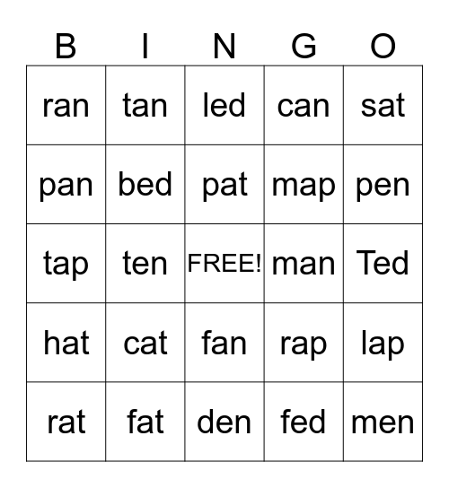 first-grade-word-families-bingo-card