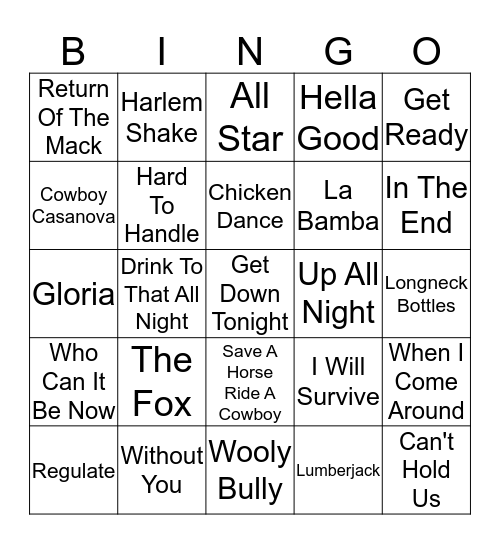 Party Starter Vol. 5 Bingo Card