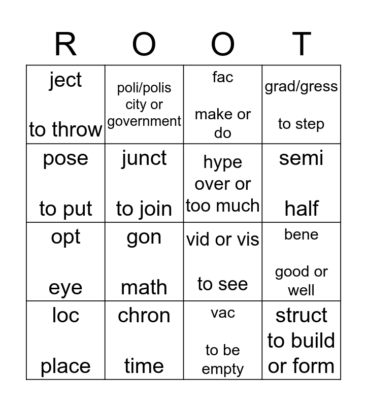 root-word-set-three-bingo-card