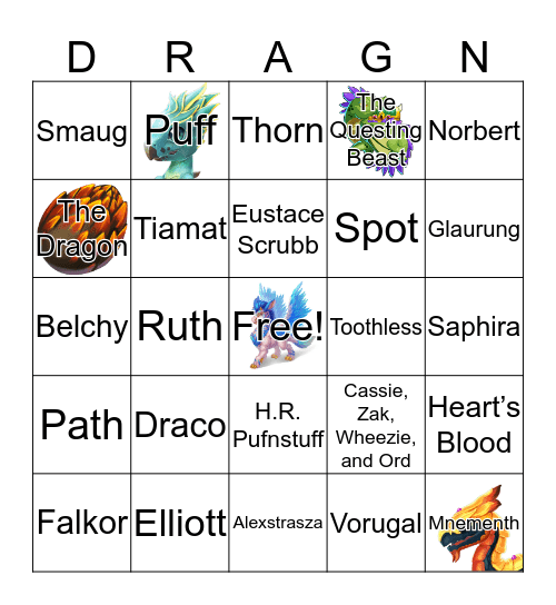 ~ Dr. Dragon Review Board ~ Bingo Card