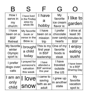 LM FELLOWSHIP Bingo Card