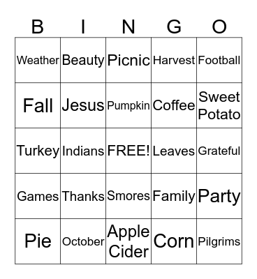 050- Five in a Row! Bingo Card