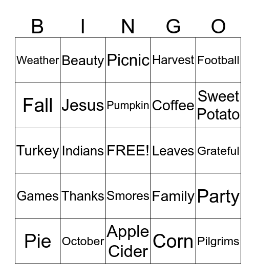 050- Five in a Row! Bingo Card