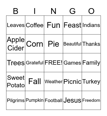 050- Five in a Row! Bingo Card