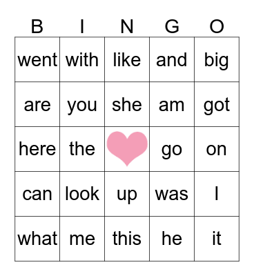 HAPPY VALENTINE'S DAY! Bingo Card