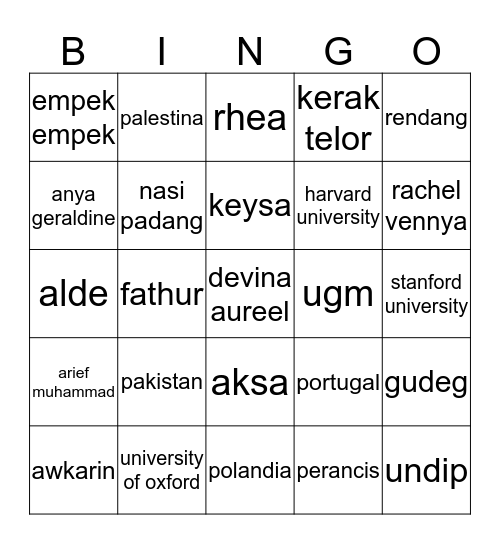 MAS ALLAN Bingo Card