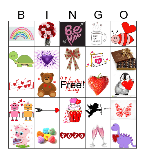 Valentine's Day Bingo Card