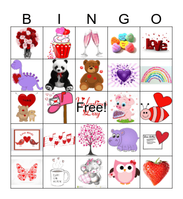 Valentine's Day Bingo Card