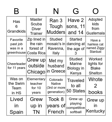 Galentine's Party Bingo Card