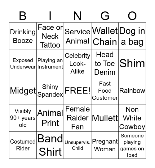 Bart Bingo Card