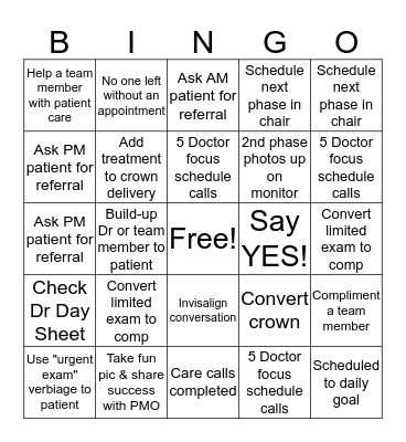 EDDA Bingo Card