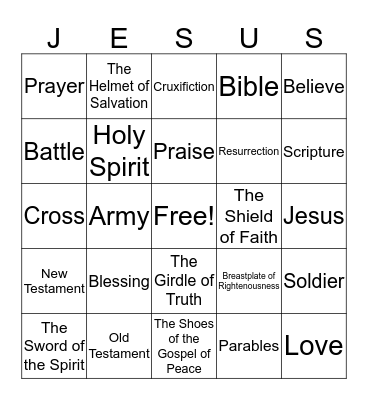 Discovery Time Bingo Card