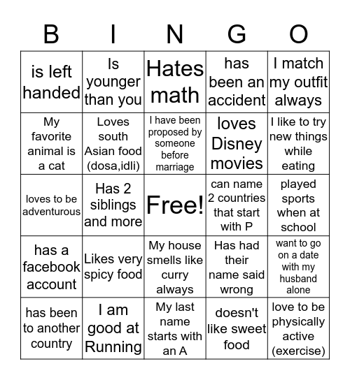 February fiesta Bingo Card