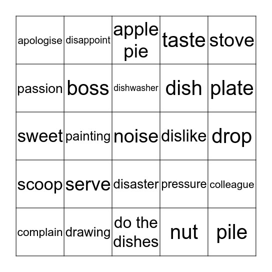 3Basis, Chapter 4 Bingo Card