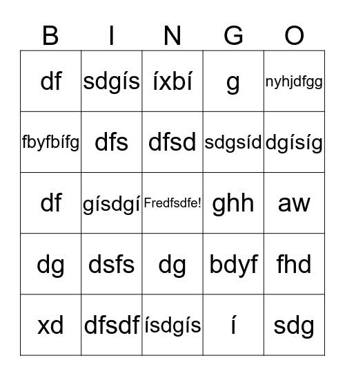 Digical Bingó Bingo Card