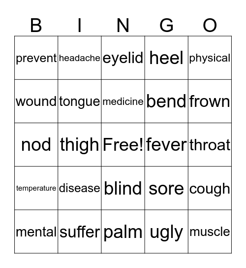영단어800 Bingo Card