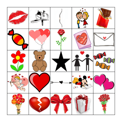 St-Valentin Bingo Card